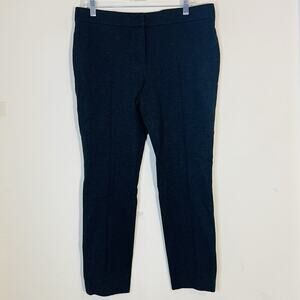 Akris Punto Dress Pants Womens 12 Cropped Straight Charcoal Gray Office Chic